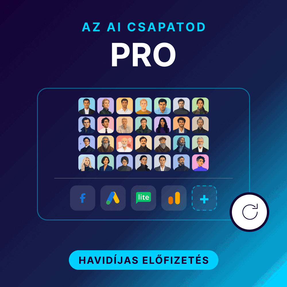 AI csapat profi tagjai és közösségi ikonok a Tudástárban.
