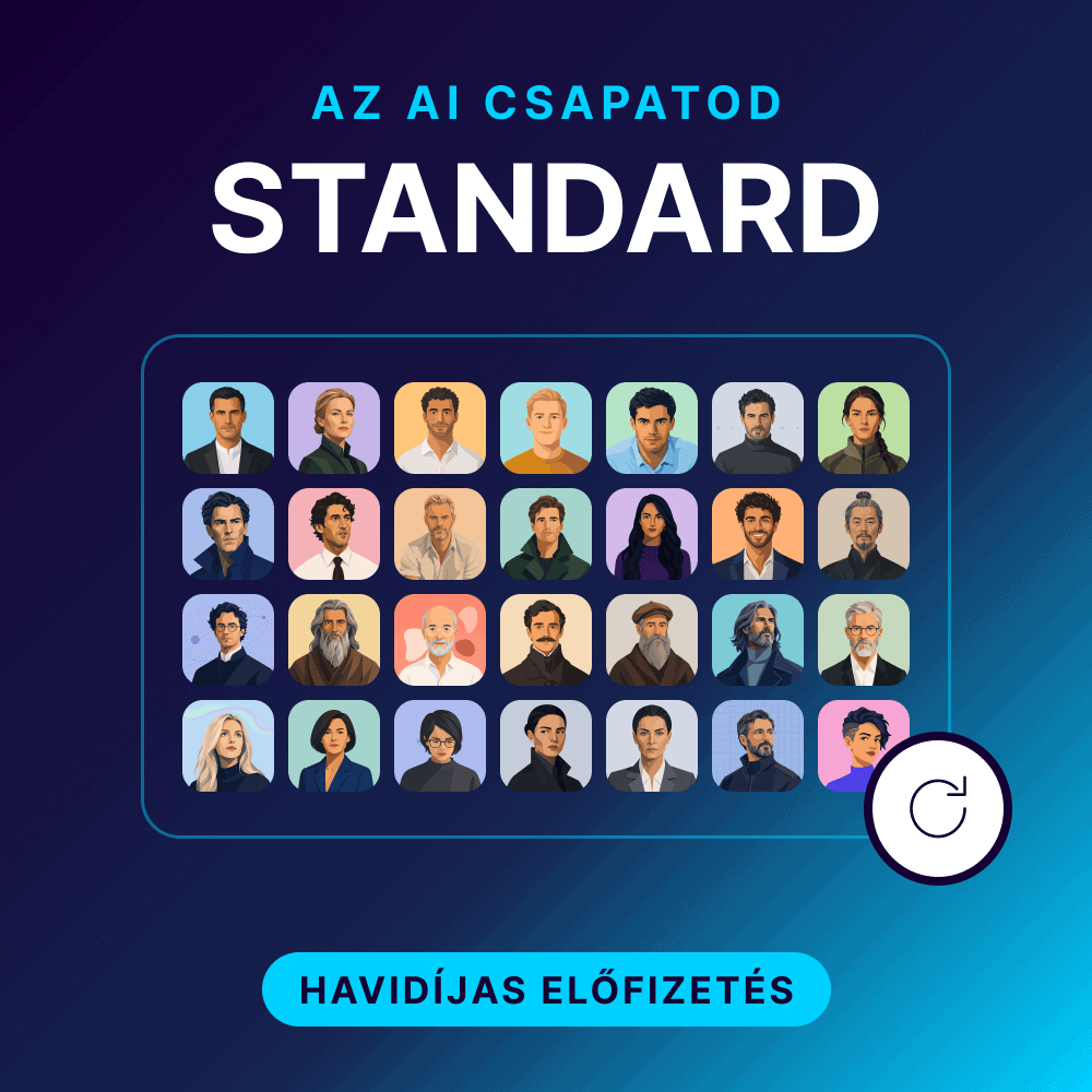 AI csapat, standard, tudástár, generatív AI, mesterséges intelligencia.